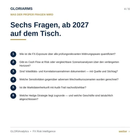 Folie 4 von 6: Sechs Fragen, ab 2027 auf dem Tisch.